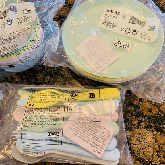 IKEA KALAS Toddler/Little Kid Plates, Bowls, Cups & Silverware Bundle 6-Pack Set - Picture 10 of 11